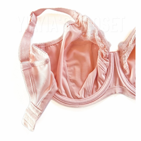 Elomi 34I Morgan EL4111 Underwire Banded Stretch Lace Bra - Ballet Pink - Picture 14 of 14